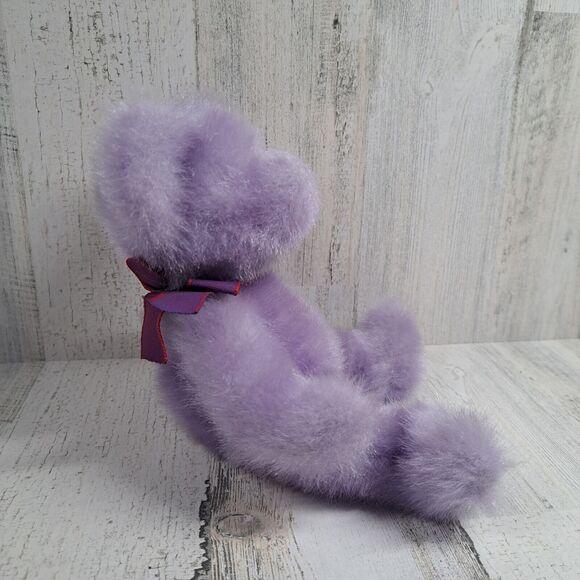 Russ Berrie Aphrodite Purple Teddy Bear Plush Love Paw Stuffed Animal Toy Gift - Picture 8 of 12